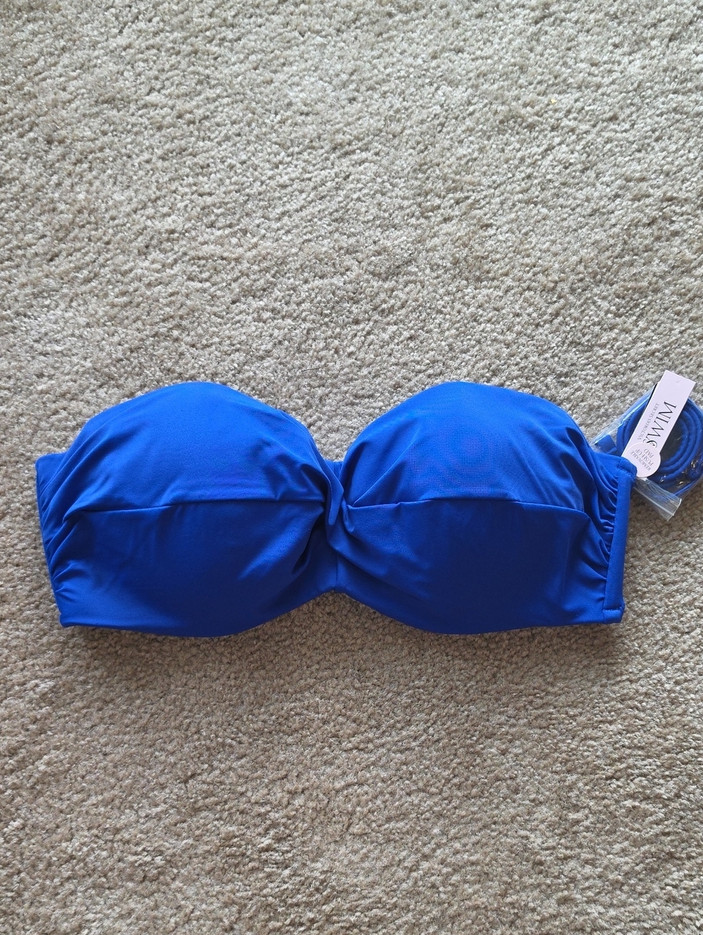 Victoria's Secret Swim Twist Push-Up Bandeau Bikini Top- Royal Blue 38D